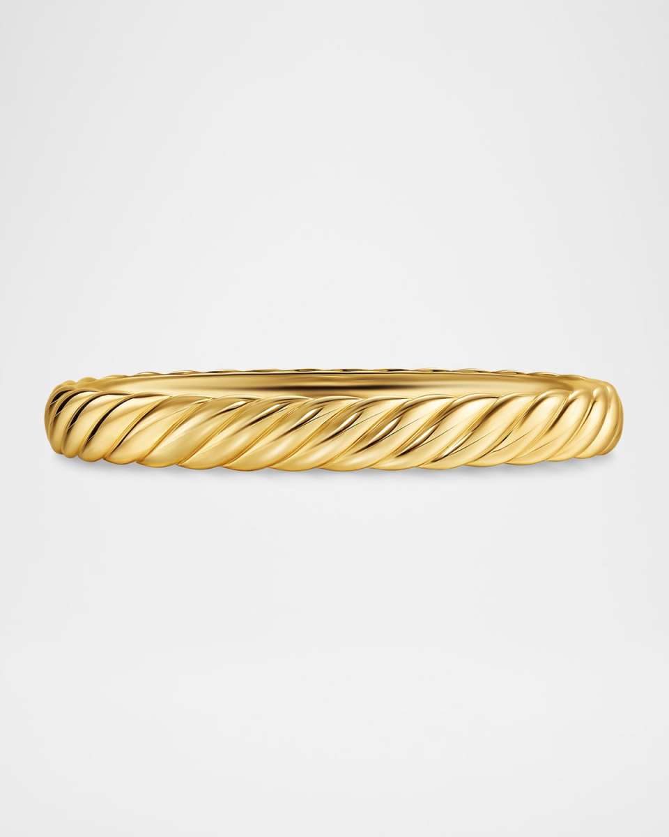 Sculpted Cable Bracelet in 18K Gold, 8mm